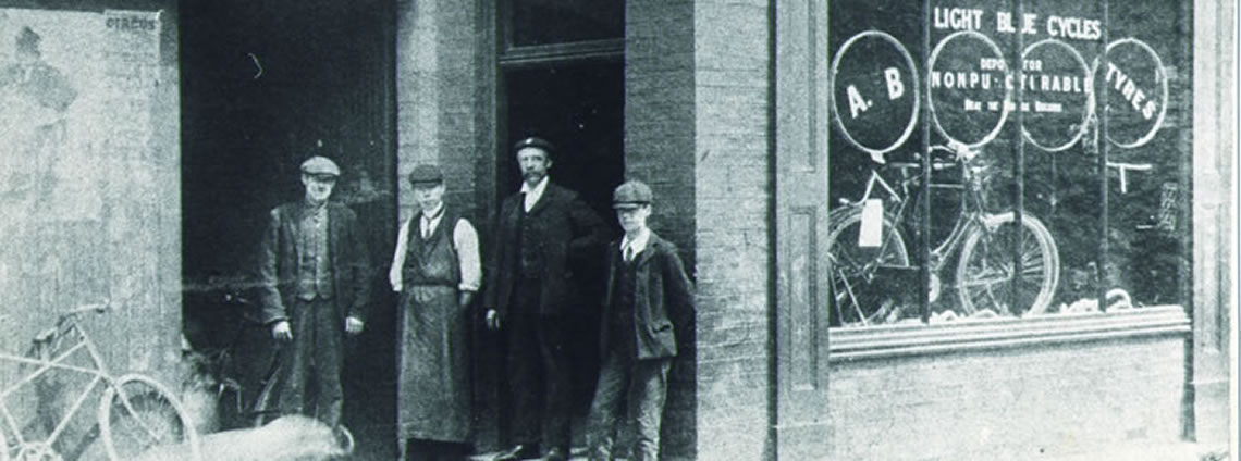 image of the light blue shop c.1900